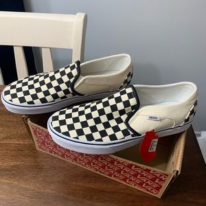 Vans Asher Checkerboard Slip Ons